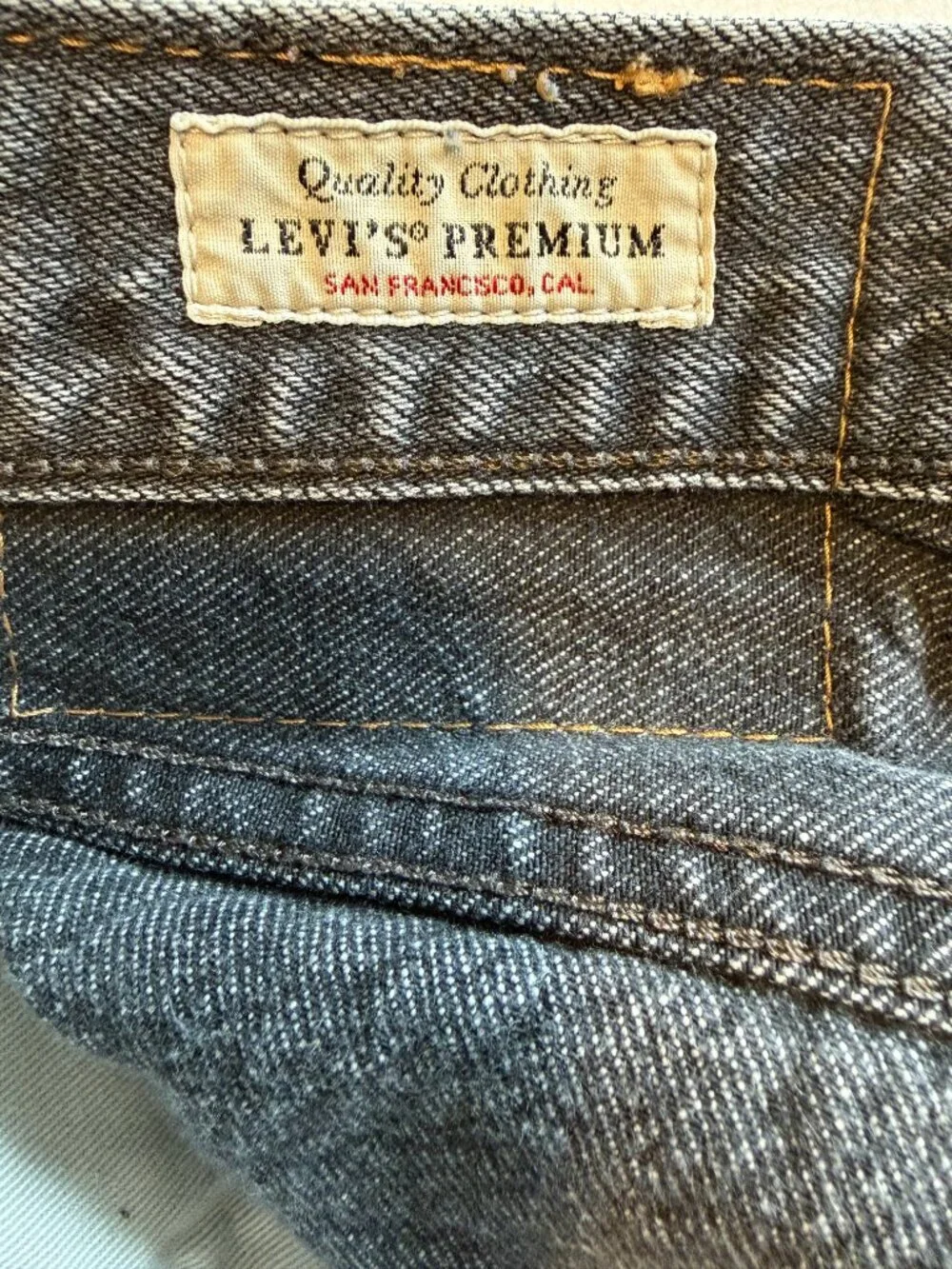 Vintage LEVIs 501 93s Rainbow Pride Gray Denim Jeans 32